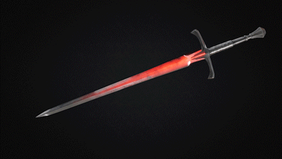 Gif animé gothique épée